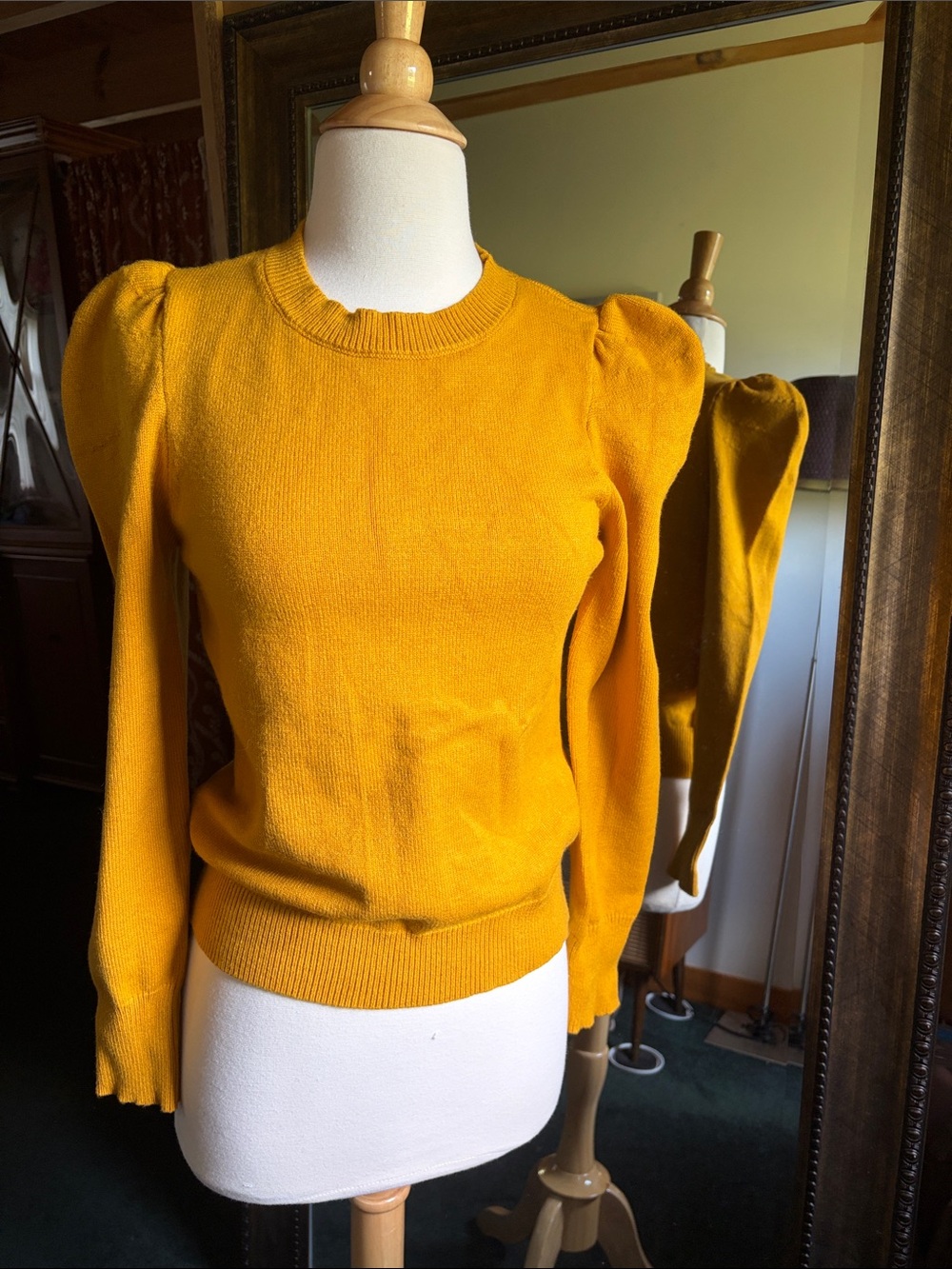 Skies Are Blue puff sleeve sweater